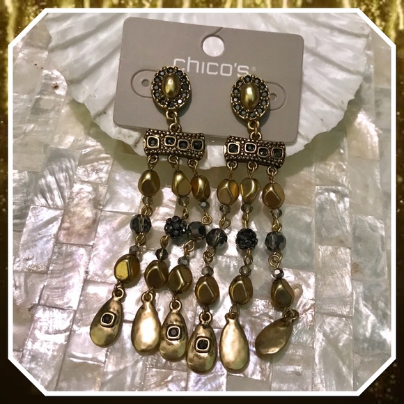 Chico’s Poppy Chandelier Earrings - Picture 2 of 3